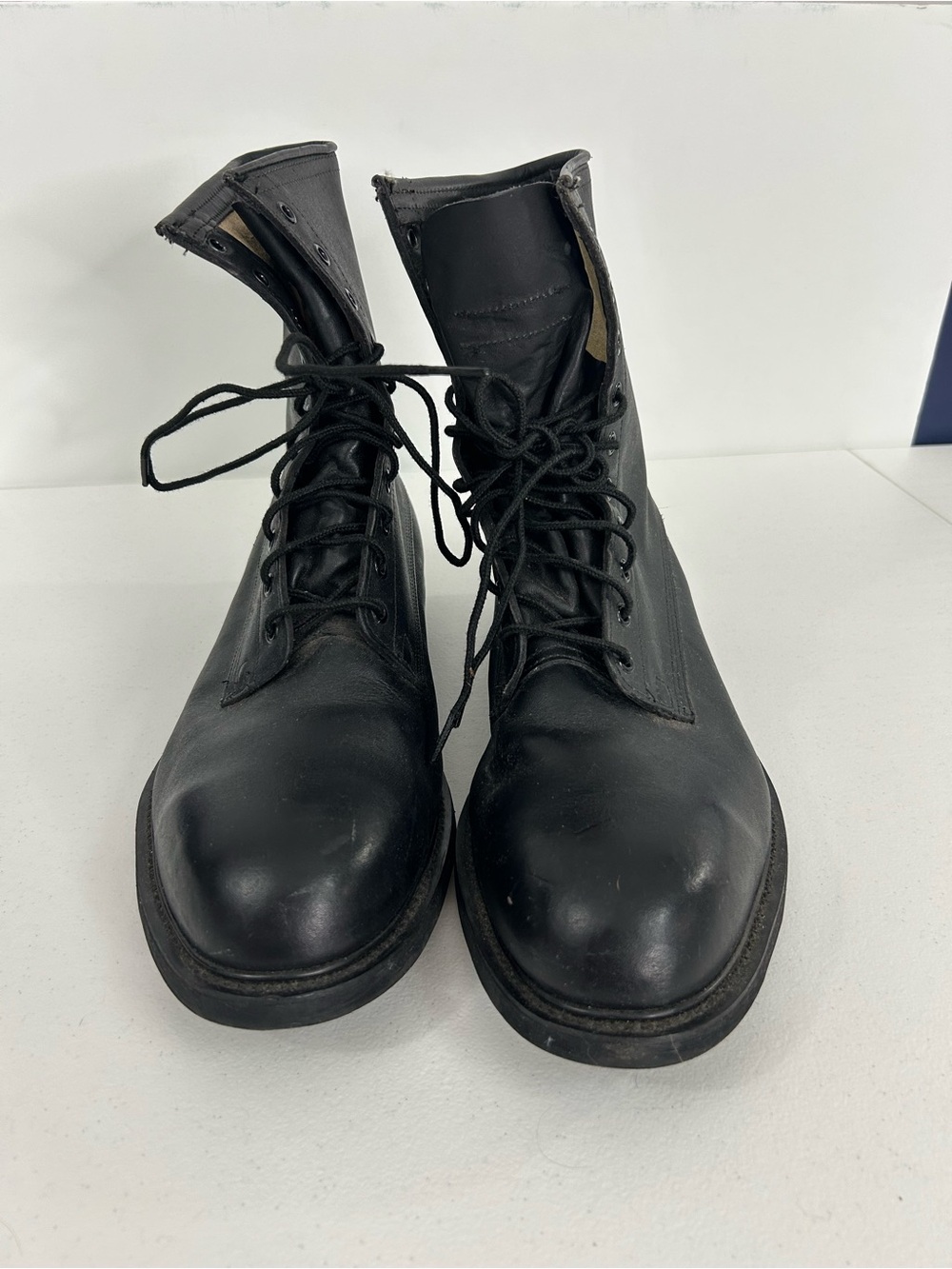 Wolverine Black Leather Military Combat Boots Size 12